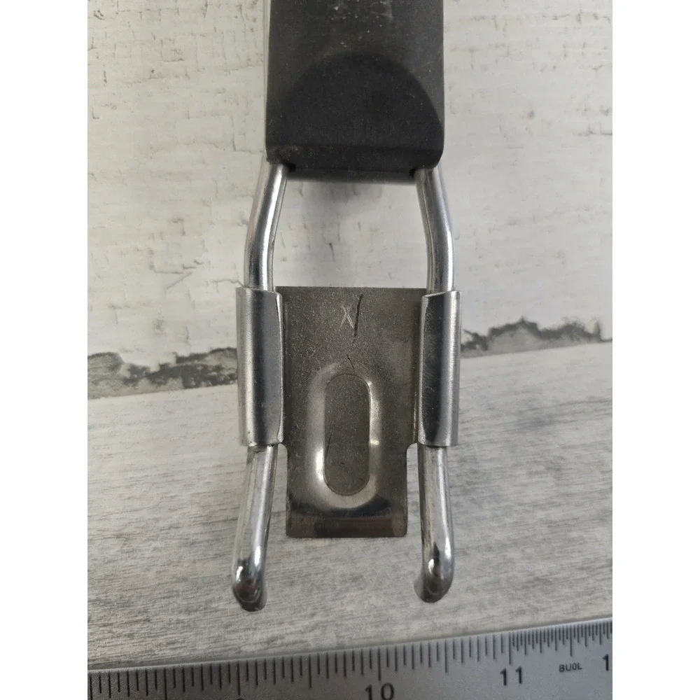 Universal Stainless Steel Pan Gripper Pot Lifter Tool Heat Shield Black Handle